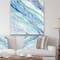 Designart - Blue Silver Spring I - Modern Lake House Canvas Artwork